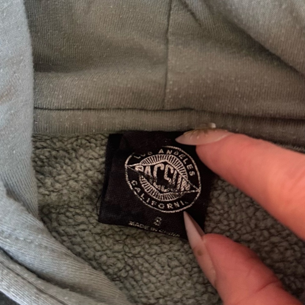 Pacsun Women’s Solid Green Oversized Hoodie - Picture 4 of 5